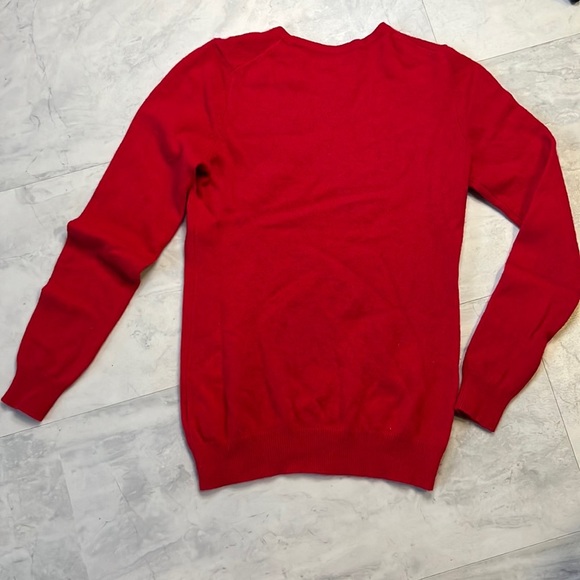 Charter Club  100% Cashmere   Long sleeve Sweater  Crewneck   True Red   Size XS - Picture 6 of 7